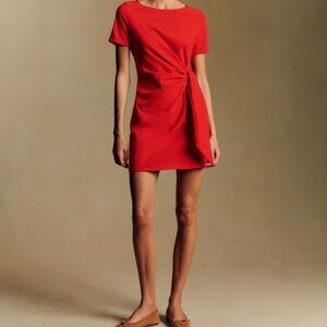NWT Sezane Coral Pippa Short Dress Size L